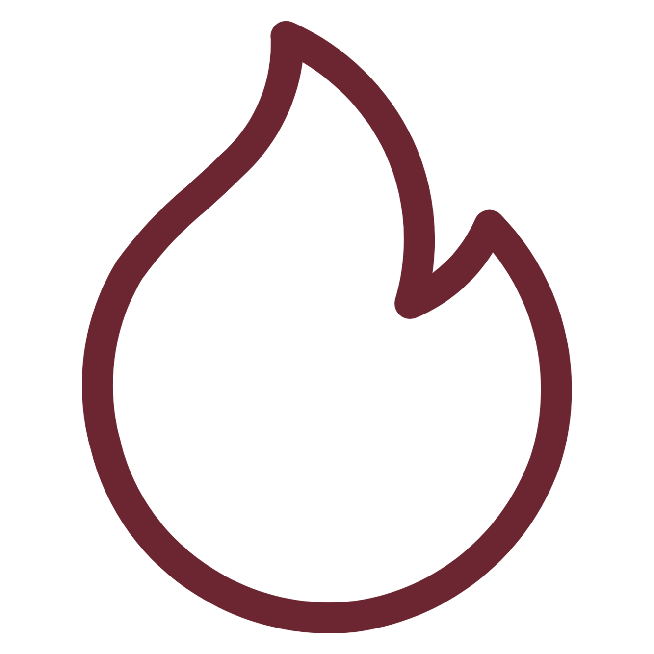 Charcoal grilling fire icon